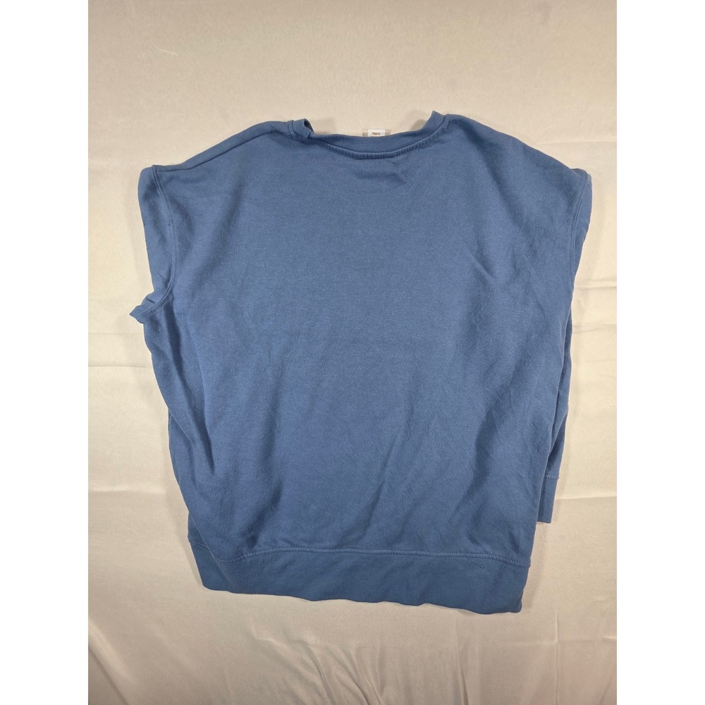Shiraleah Chicago Lake Weekend Blue Chenille Embroidered Sweatshirt XL - Picture 4 of 7